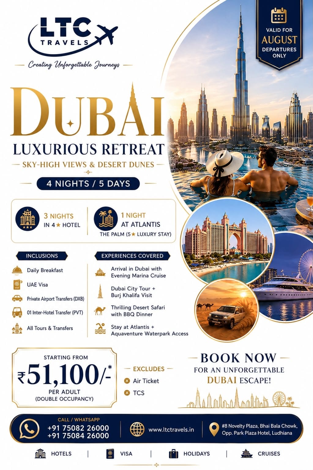 UNLOCK DUBAI | EXCLUSIVE HOLIDAY DEALS FROM ₹51,100